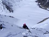 53 Jerome Ryan Resting At 6965m On The Fixed Ropes Through The Rock Band On The Way To Lhakpa Ri Summit 